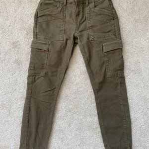 Prana Green Corduroy Cargo Pant- Womens Size 2